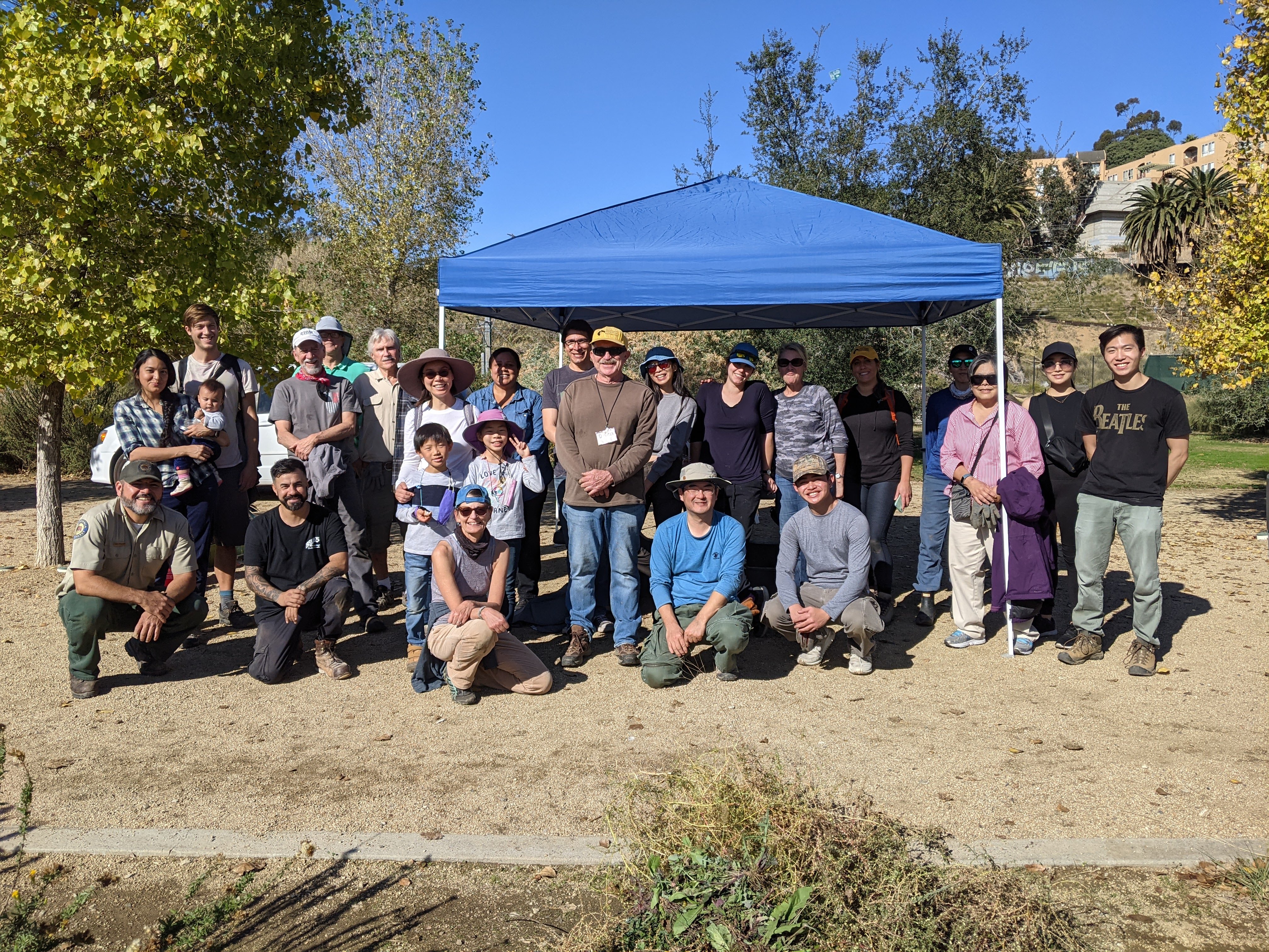 Volunteers at Los Angeles State Historic Park December 2023