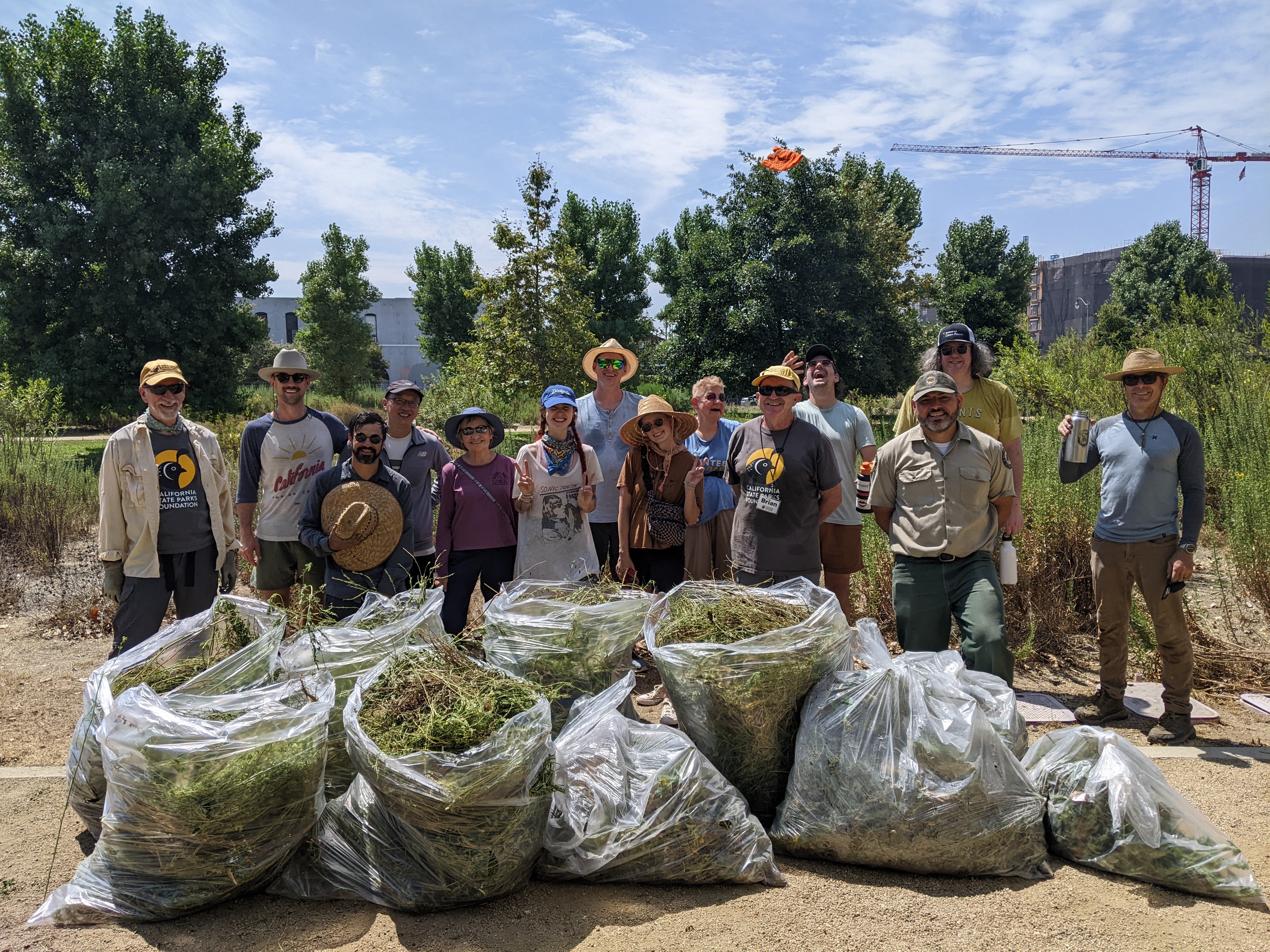 Volunteers at Los Angeles State Historic Park