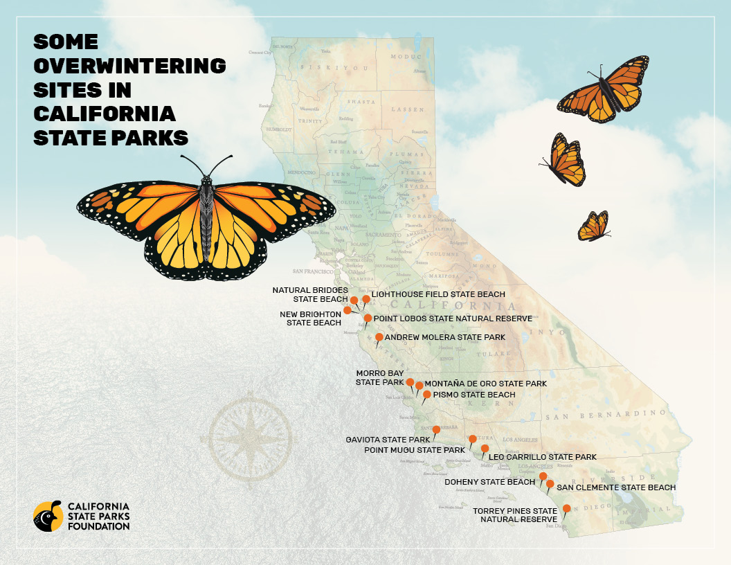 graphic of state park overwintering sites