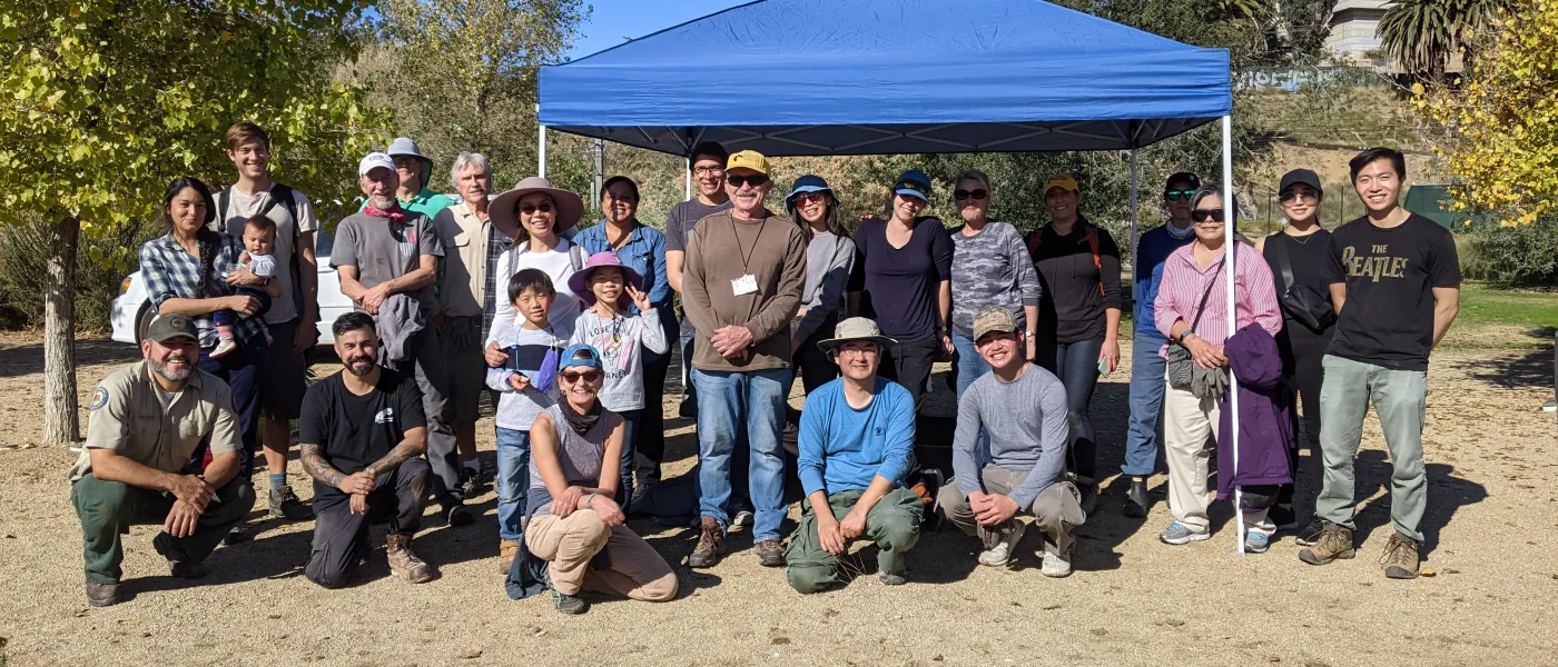Volunteers at Los Angeles State Historic Park December 2023