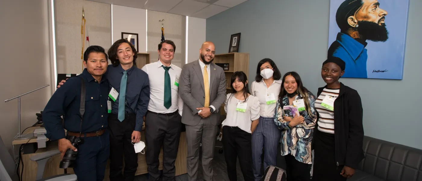 Members of the California State Parks Foundation met with Assemblymember Isaac Bryan at Park Advocacy Day in May 2022.