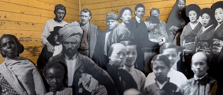 Representation of immigrants at the Angel Island State Park Immigration Station