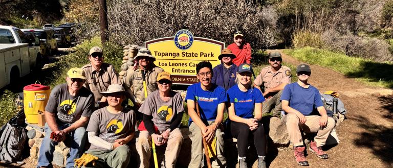 California State Parks Foundation volunteers at Topanga State Park