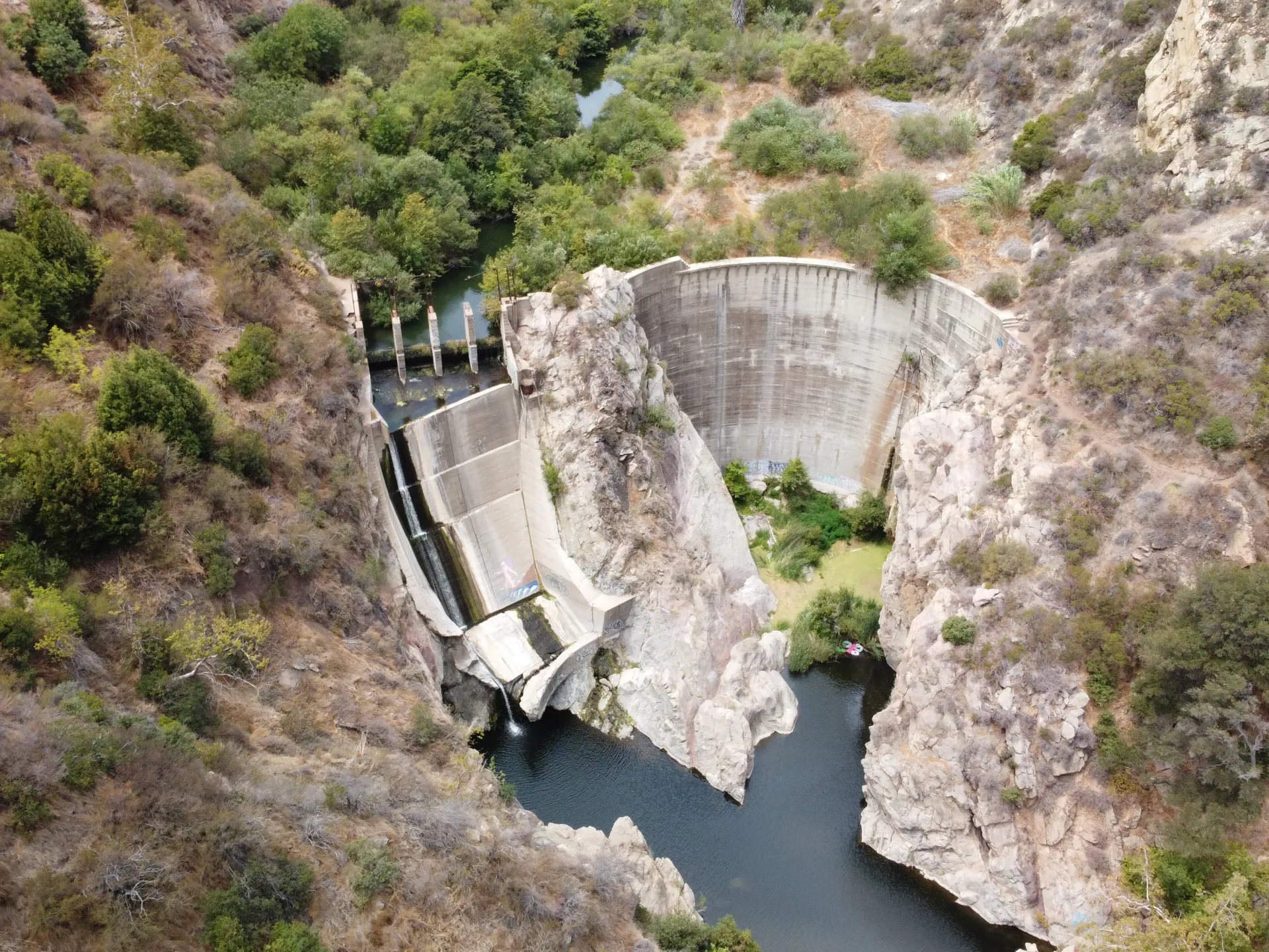 Working with conservation nonprofit California Trout, California State Parks will remove Rindge Dam in Malibu Creek State Park by 2030. This project will restore access to critical habitat for endangered Southern steelhead trout. Photo courtesy of California Trout.
