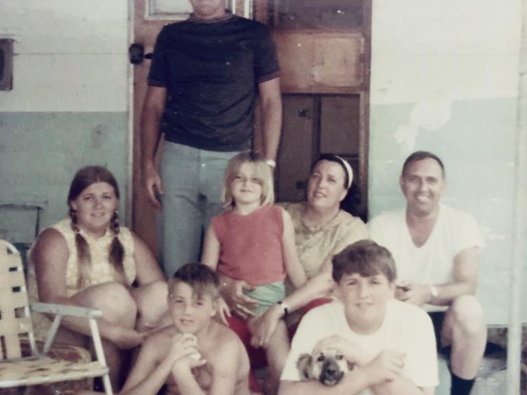 The Duggan family, Carpinteria State Beach, late 1960s