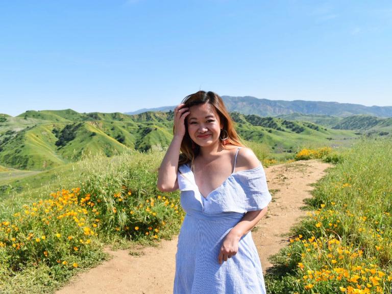 Checking out the superbloom, Chino Hills State Park, 2018