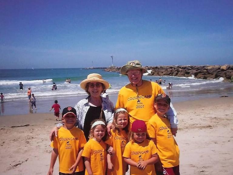 Cousin camp, Silver Strand State Beach,summer 2007
