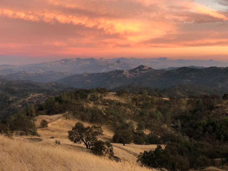Sunset, Henry W. Coe State Park