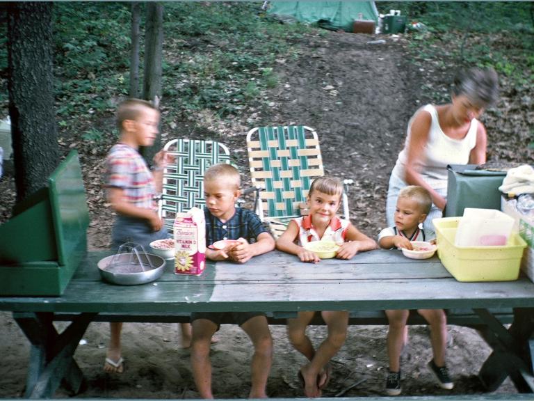 Camping at Mount Tamalpais State Park, 1967