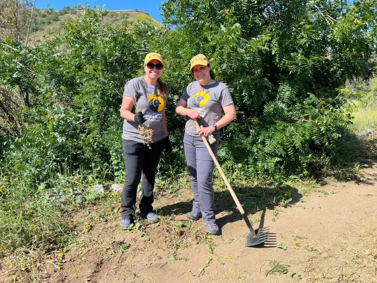 Volunteer Core Leaders at Chino Hills State Park.