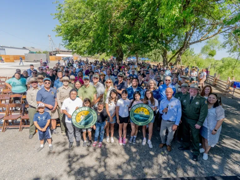 People gather at Dos Rios for California State Parks Week