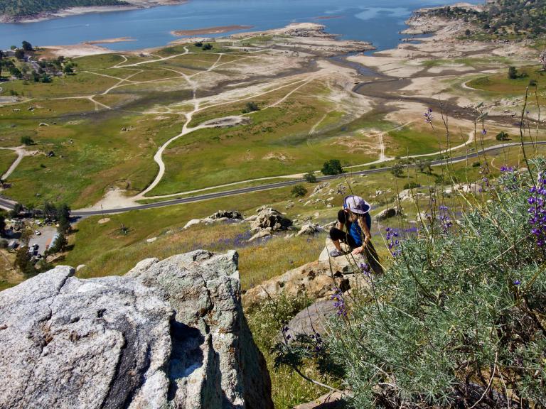 Person overlooking Millerton Lake State Recreation Area