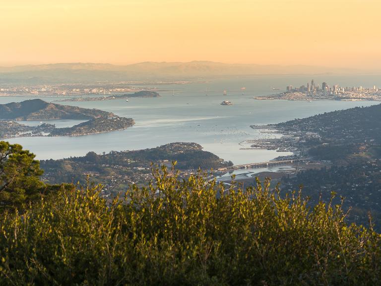 View from the summit of Mount Tamalpais State Park