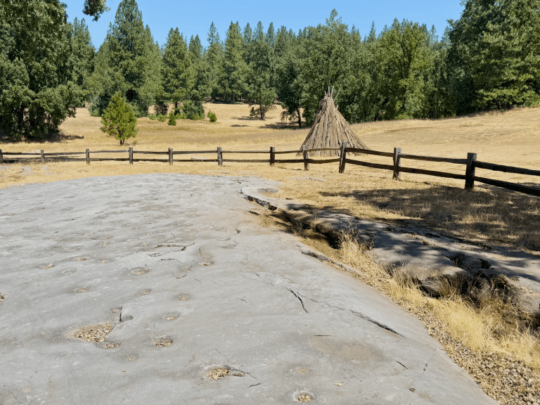 he largest collection of bedrock mortars in North America
