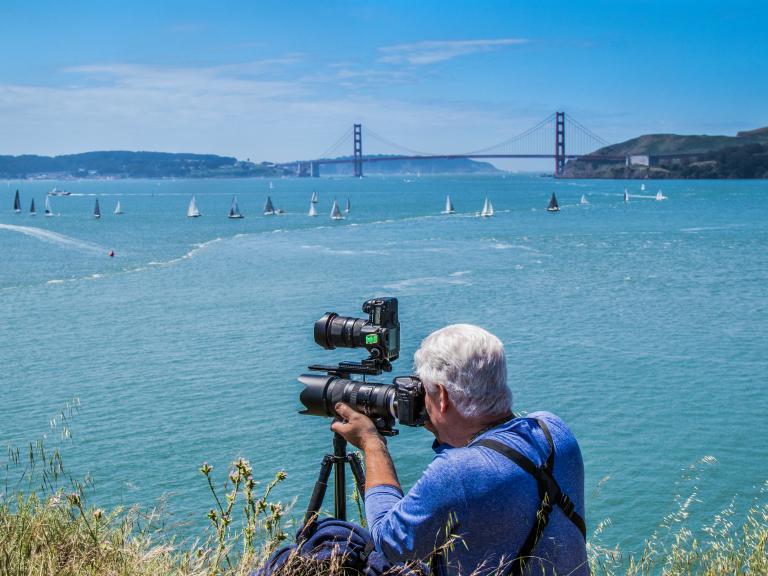 Photographer at Angel Island State Park