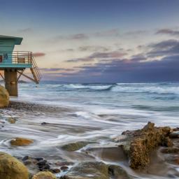 California State Park Life guard stand