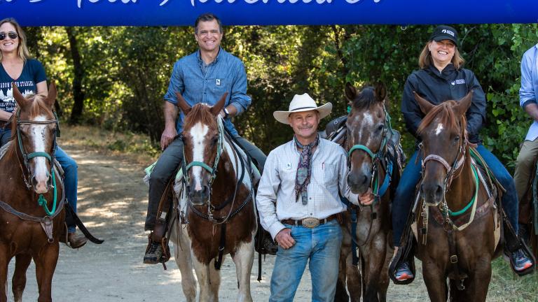 Horseback riding during California State Parks Week at Folsom Lake State Recreation Area