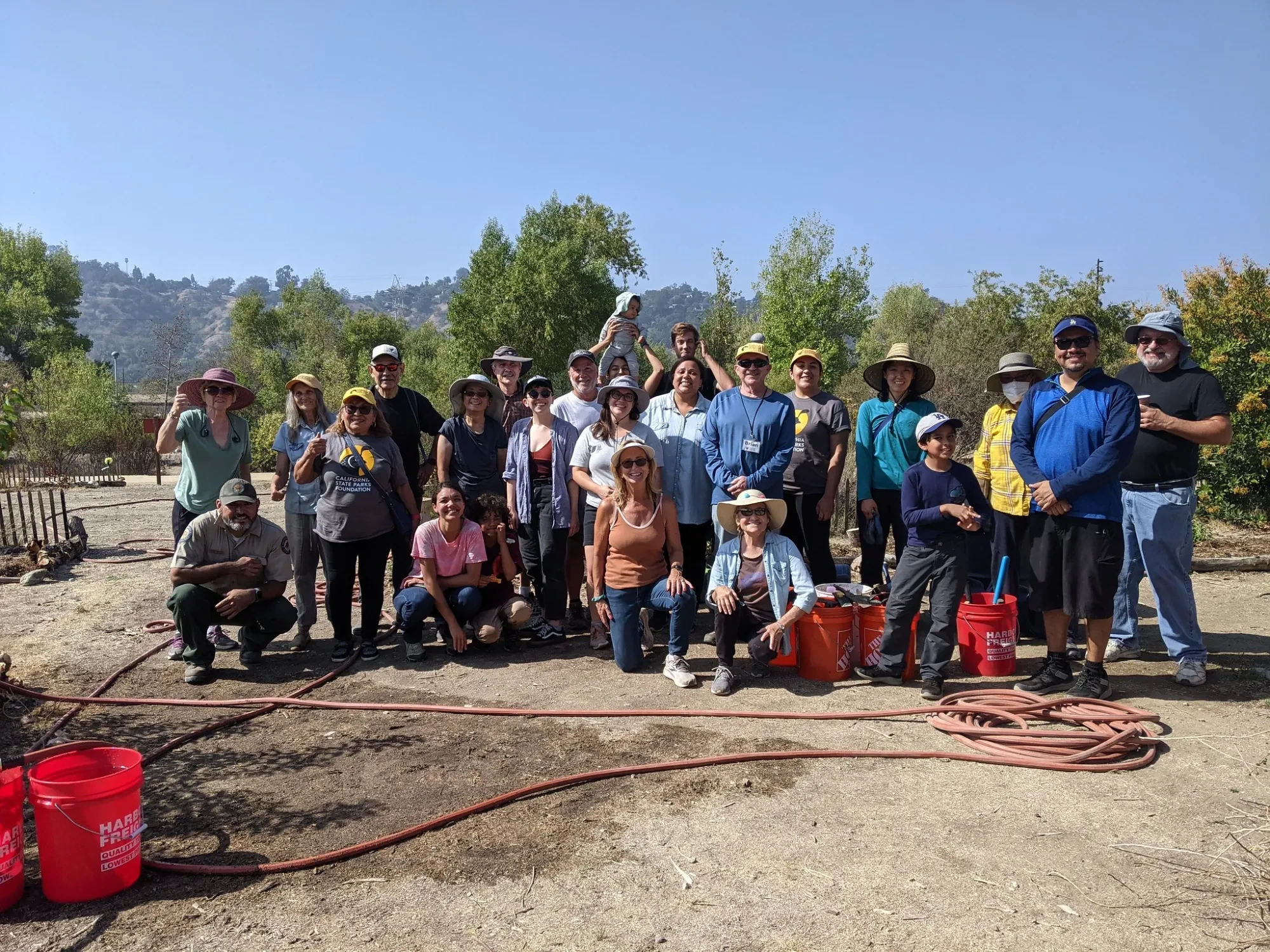 Volunteers at Rio de Los Angeles State Park 