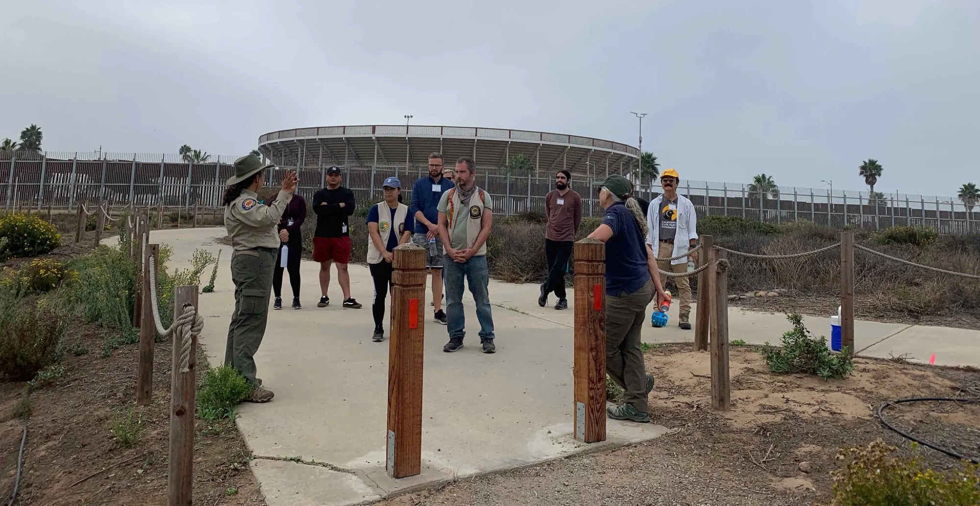 Volunteers at Border Field State Park