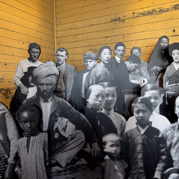 Representation of immigrants at the Angel Island State Park Immigration Station